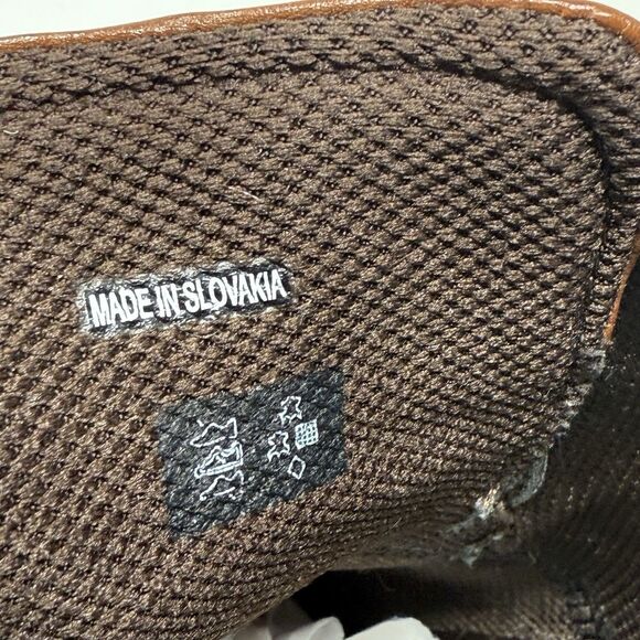 Ecco Edinburgh Derby Oxford Shoes Mens 9 - 9.5 EU 43 Brown Leather Bicycle Toe - Picture 14 of 16